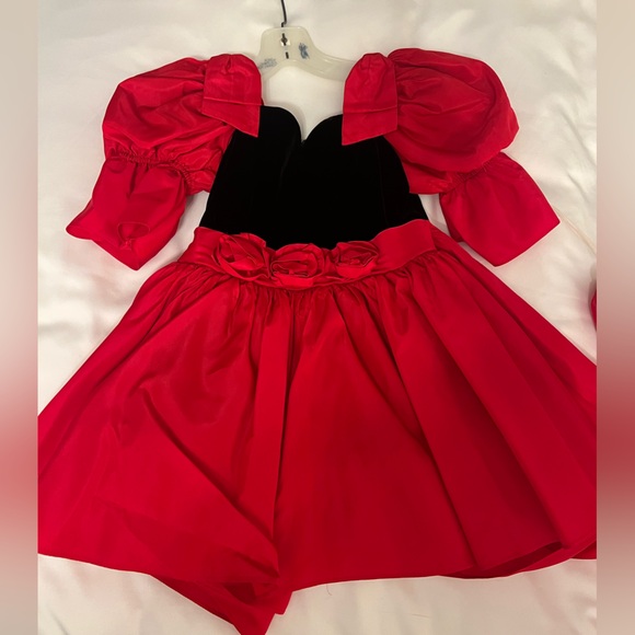 Vintage Children’s Red/Black Dress Size 6 - Picture 3 of 6